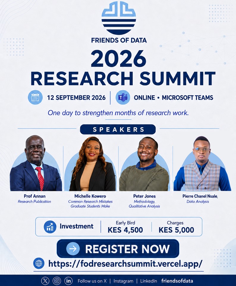 Friends of Data 2026 Research Summit — 12 September 2026, online on Microsoft Teams